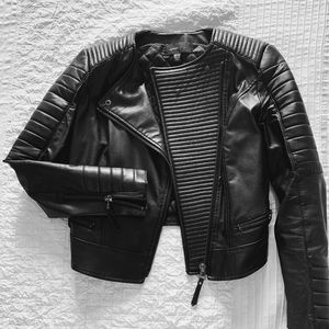 Mango leather jacket